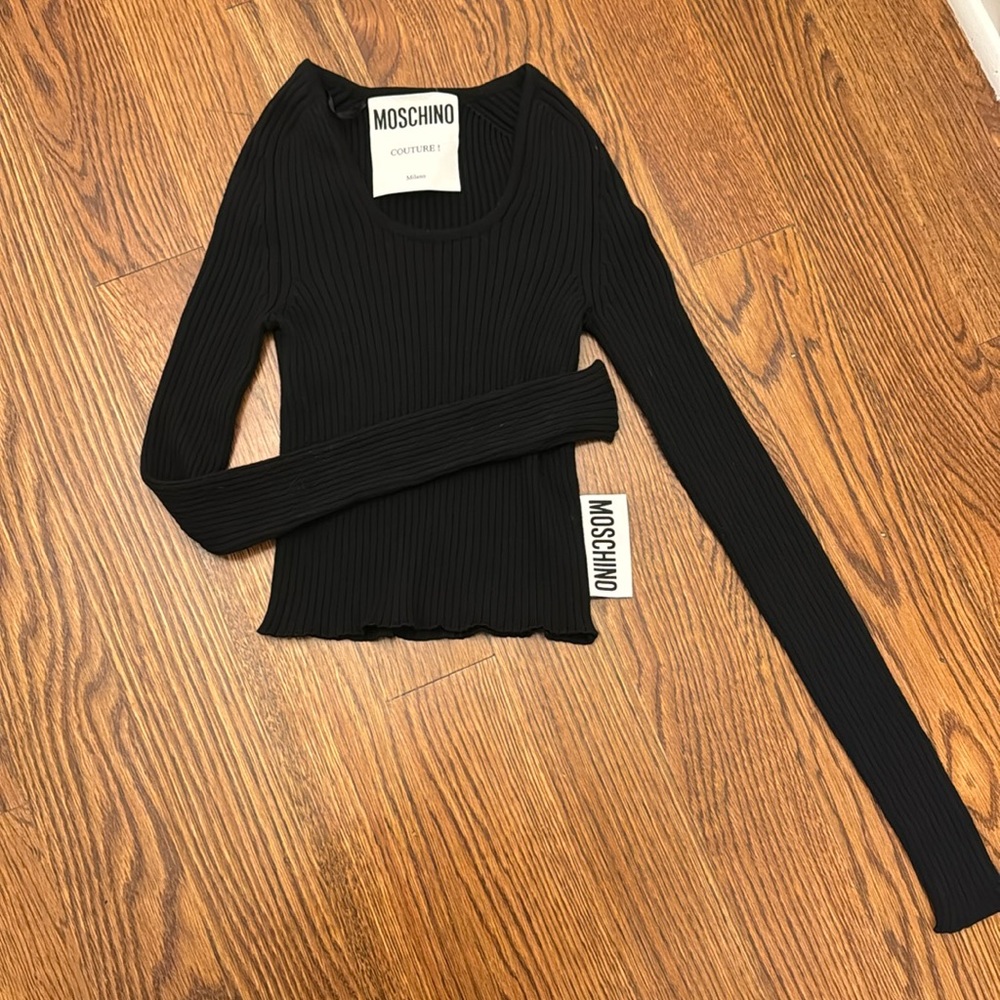 Moschino wool cropped sweater